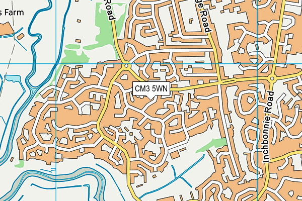 CM3 5WN map - OS VectorMap District (Ordnance Survey)