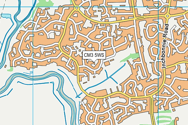 CM3 5WS map - OS VectorMap District (Ordnance Survey)
