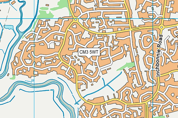 CM3 5WT map - OS VectorMap District (Ordnance Survey)