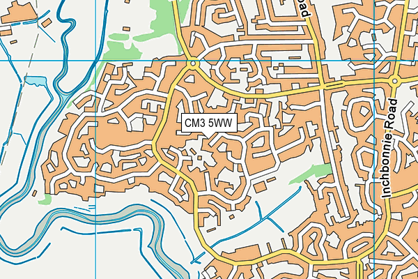 CM3 5WW map - OS VectorMap District (Ordnance Survey)