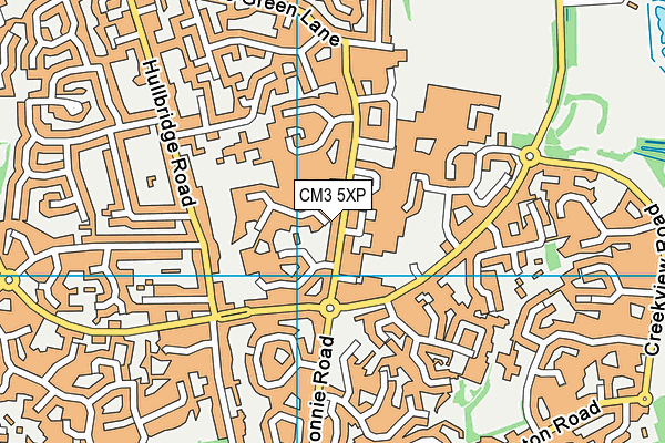 CM3 5XP map - OS VectorMap District (Ordnance Survey)