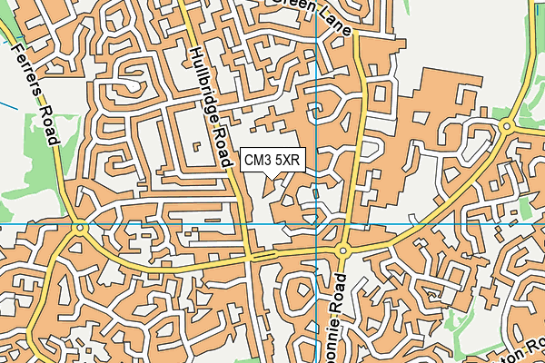 CM3 5XR map - OS VectorMap District (Ordnance Survey)