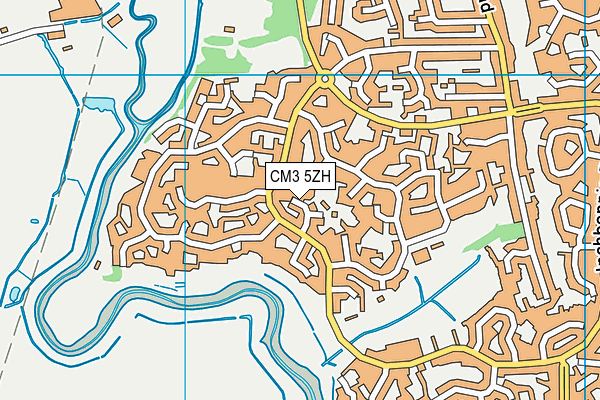 CM3 5ZH map - OS VectorMap District (Ordnance Survey)