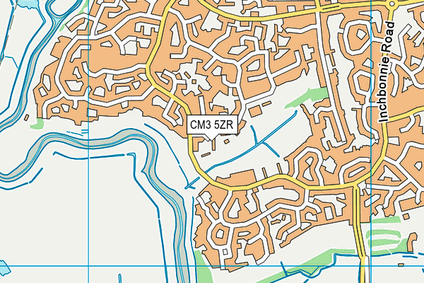 CM3 5ZR map - OS VectorMap District (Ordnance Survey)