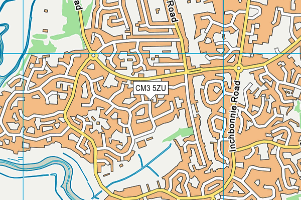 CM3 5ZU map - OS VectorMap District (Ordnance Survey)