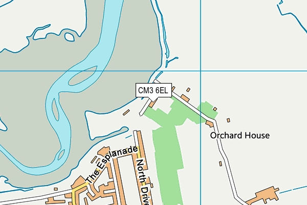 CM3 6EL map - OS VectorMap District (Ordnance Survey)