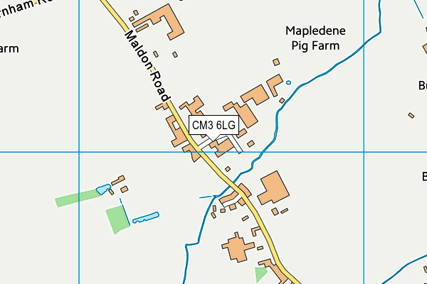 CM3 6LG map - OS VectorMap District (Ordnance Survey)