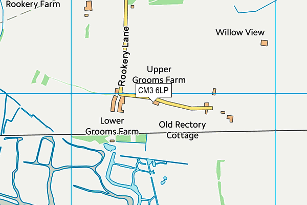 CM3 6LP map - OS VectorMap District (Ordnance Survey)