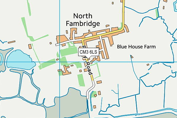 North Fambridge Village Hall map (CM3 6LS) - OS VectorMap District (Ordnance Survey)