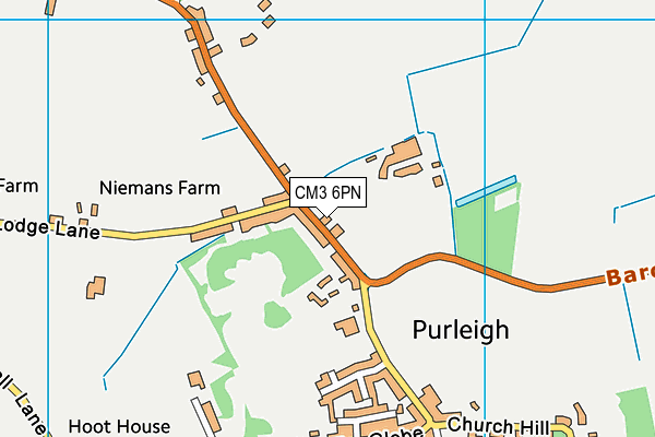 CM3 6PN map - OS VectorMap District (Ordnance Survey)