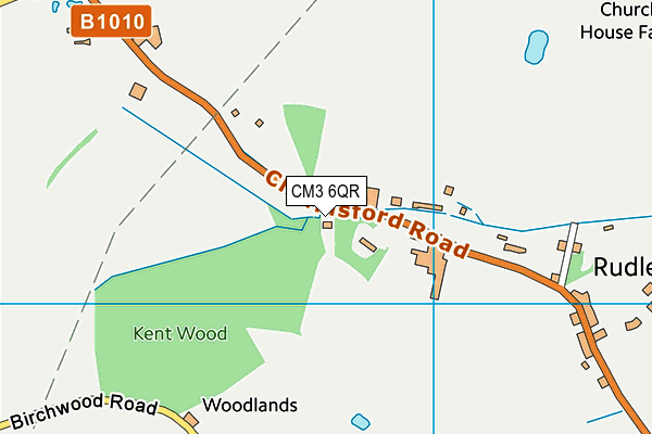 CM3 6QR map - OS VectorMap District (Ordnance Survey)