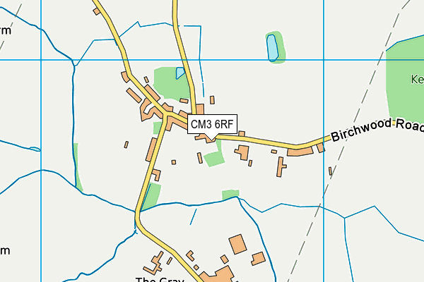 CM3 6RF map - OS VectorMap District (Ordnance Survey)