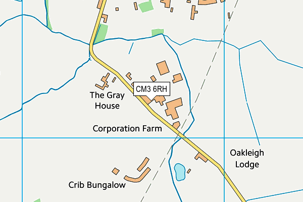 CM3 6RH map - OS VectorMap District (Ordnance Survey)