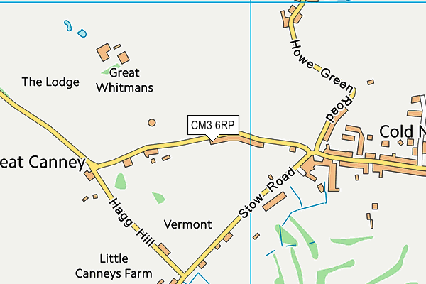 CM3 6RP map - OS VectorMap District (Ordnance Survey)