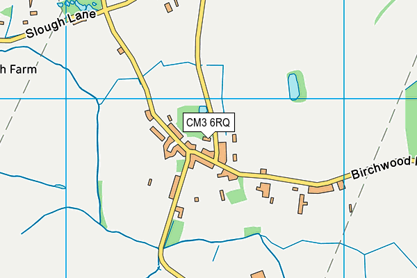 CM3 6RQ map - OS VectorMap District (Ordnance Survey)