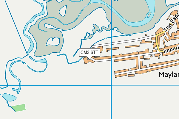 CM3 6TT map - OS VectorMap District (Ordnance Survey)
