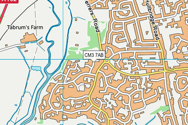 CM3 7AB map - OS VectorMap District (Ordnance Survey)