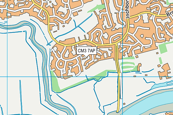 CM3 7AP map - OS VectorMap District (Ordnance Survey)