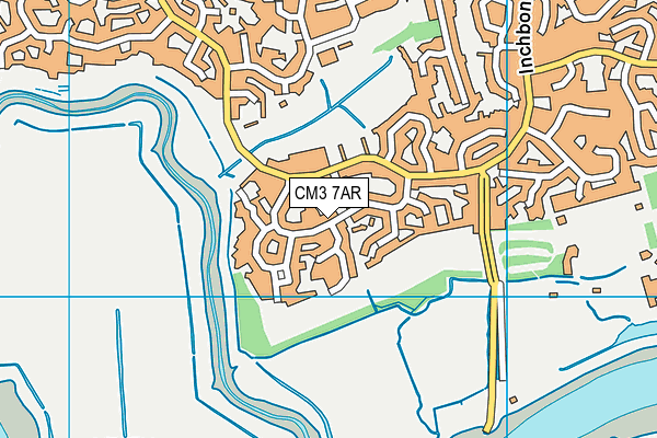CM3 7AR map - OS VectorMap District (Ordnance Survey)