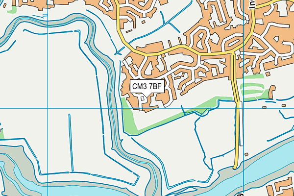 CM3 7BF map - OS VectorMap District (Ordnance Survey)