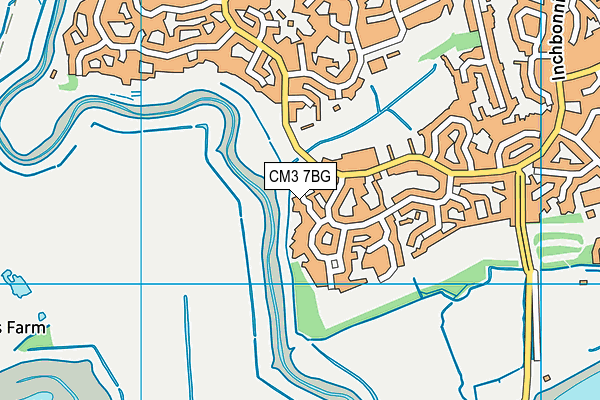 CM3 7BG map - OS VectorMap District (Ordnance Survey)