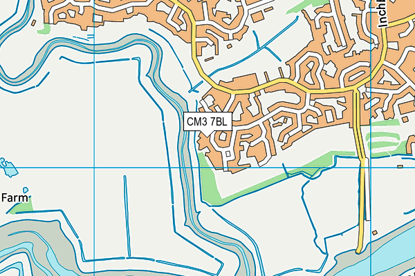 CM3 7BL map - OS VectorMap District (Ordnance Survey)