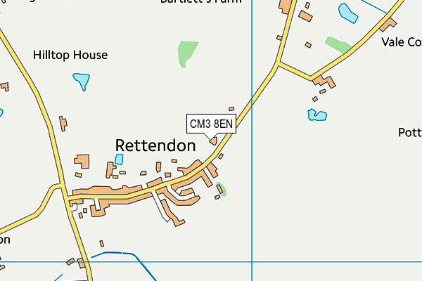 CM3 8EN map - OS VectorMap District (Ordnance Survey)