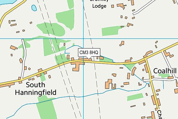 CM3 8HQ map - OS VectorMap District (Ordnance Survey)