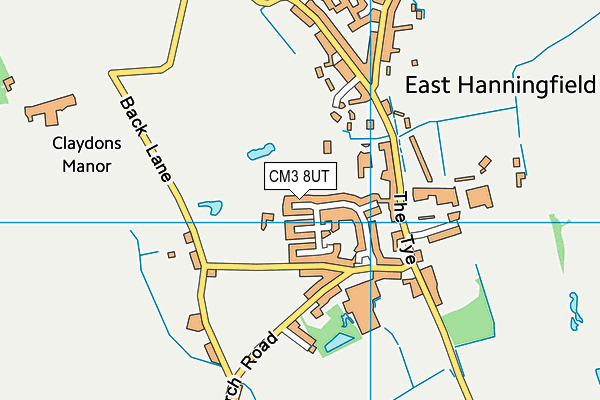 CM3 8UT map - OS VectorMap District (Ordnance Survey)