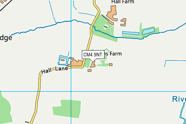 CM4 9NT map - OS VectorMap District (Ordnance Survey)