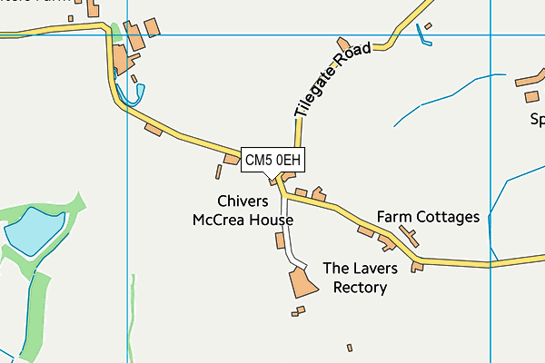 CM5 0EH map - OS VectorMap District (Ordnance Survey)