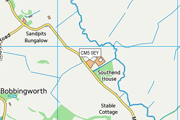 CM5 0EY map - OS VectorMap District (Ordnance Survey)