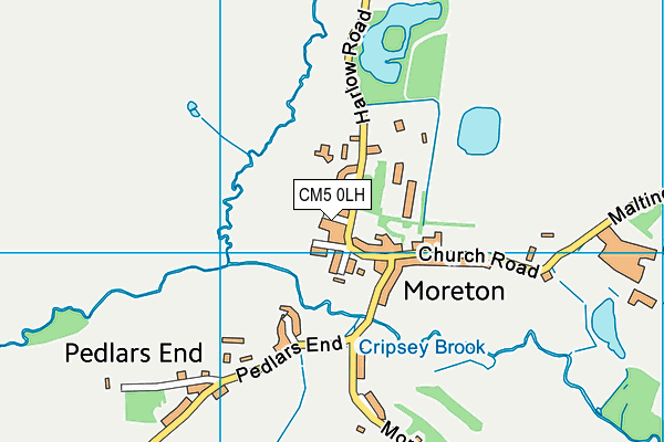 CM5 0LH map - OS VectorMap District (Ordnance Survey)