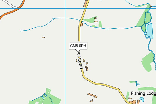 CM5 0PH map - OS VectorMap District (Ordnance Survey)