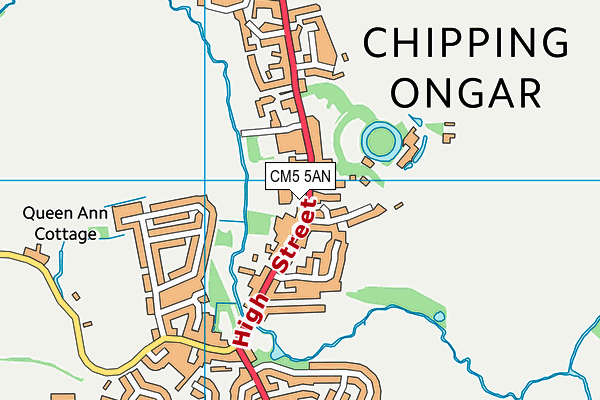 CM5 5AN map - OS VectorMap District (Ordnance Survey)