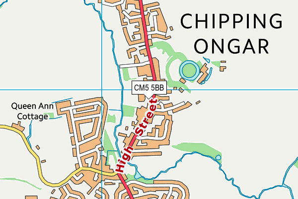 CM5 5BB map - OS VectorMap District (Ordnance Survey)