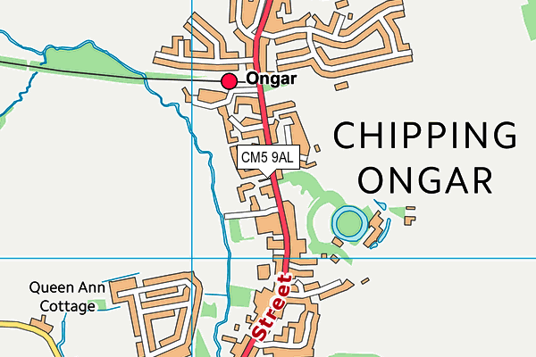 CM5 9AL map - OS VectorMap District (Ordnance Survey)