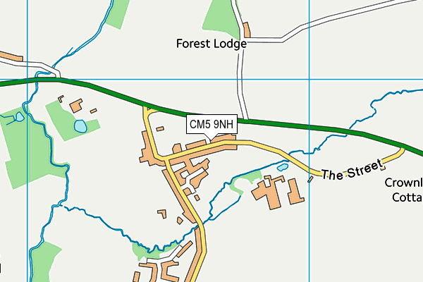 CM5 9NH map - OS VectorMap District (Ordnance Survey)