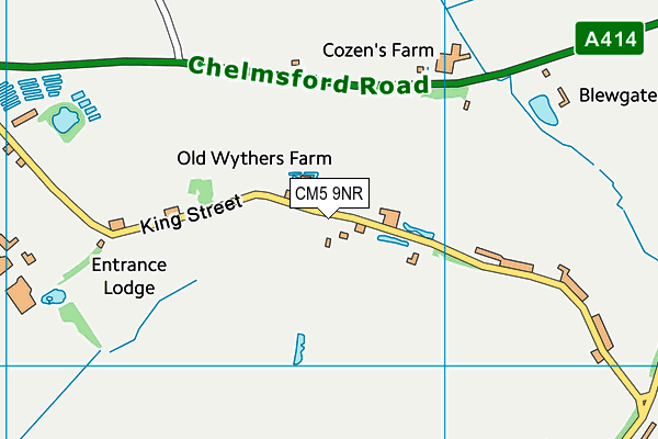 CM5 9NR map - OS VectorMap District (Ordnance Survey)