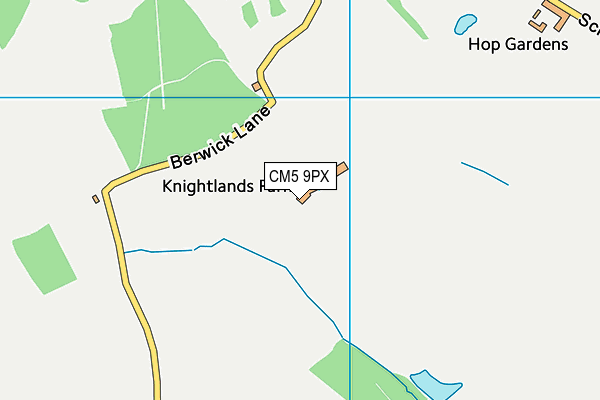 CM5 9PX map - OS VectorMap District (Ordnance Survey)