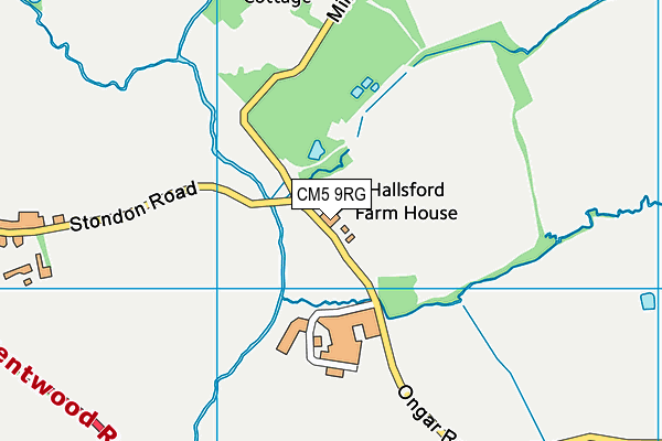 CM5 9RG map - OS VectorMap District (Ordnance Survey)