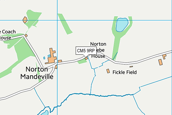 CM5 9RP map - OS VectorMap District (Ordnance Survey)