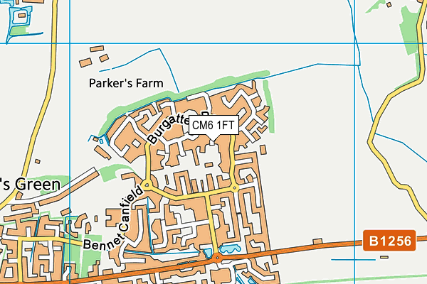 CM6 1FT map - OS VectorMap District (Ordnance Survey)