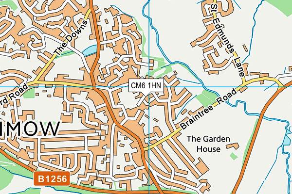 CM6 1HN map - OS VectorMap District (Ordnance Survey)
