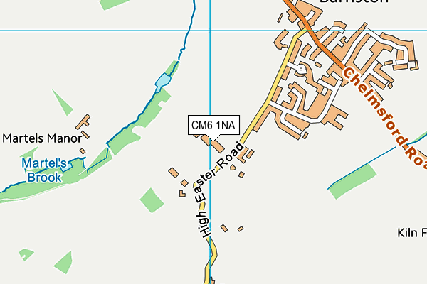 CM6 1NA map - OS VectorMap District (Ordnance Survey)