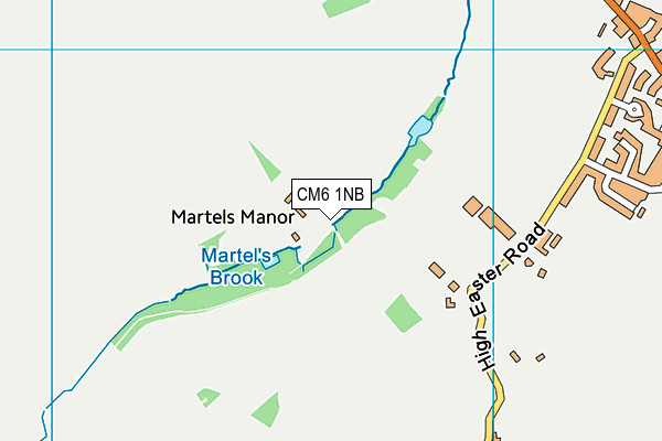 CM6 1NB map - OS VectorMap District (Ordnance Survey)