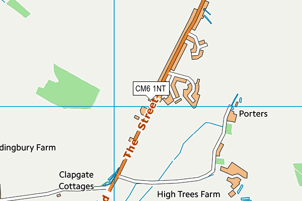 CM6 1NT map - OS VectorMap District (Ordnance Survey)
