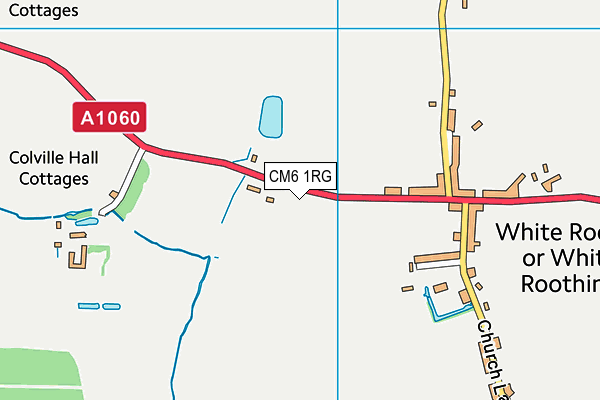 CM6 1RG map - OS VectorMap District (Ordnance Survey)