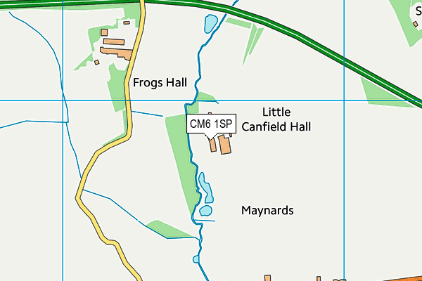 CM6 1SP map - OS VectorMap District (Ordnance Survey)