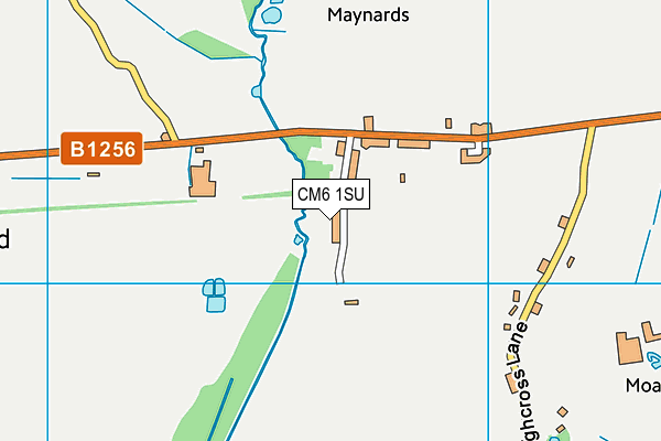 CM6 1SU map - OS VectorMap District (Ordnance Survey)